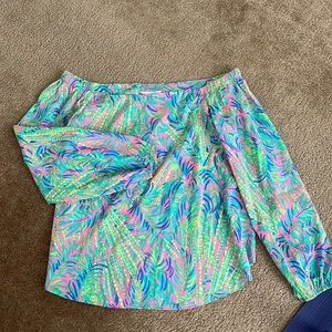 Lilly Pulitzer Off the Shoulder Top